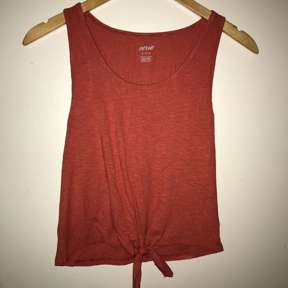 Aerie tie front tank top